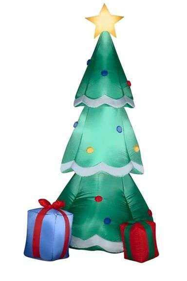 Home accents Holiday Inflatables Airblown 6.5 Ft Christmas Tree with ...