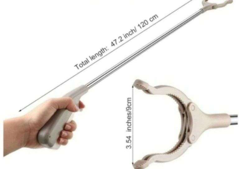 Grabber Reacher Tool 104,1 cm Raccoglitori per lettiere pieghevoli aiutando ad attaccare la mano con testa rotante a 360° e artiglio magnetico