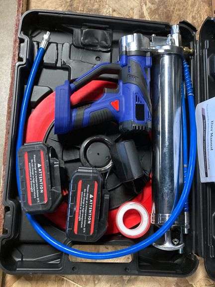 Task Star Electric Grease Gun with 2 Batteries - Metzger Property ...