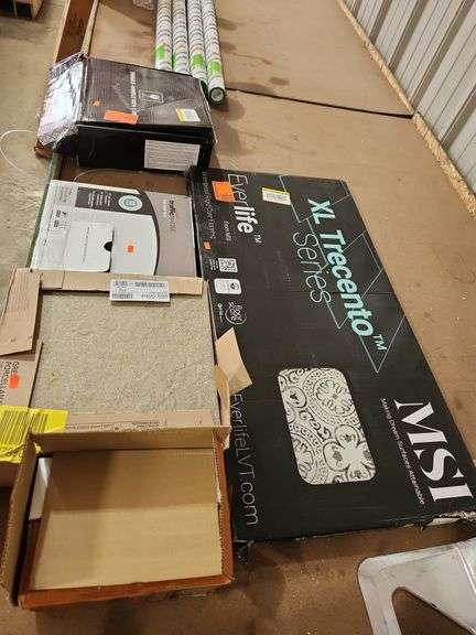 5 boxes assorted flooring and tile