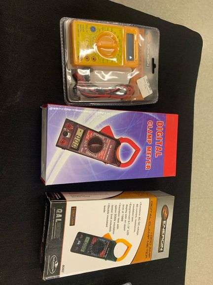 Energin Multimeter, Energin 100 amp Digital clamp meter, Red Sigital clamp meter