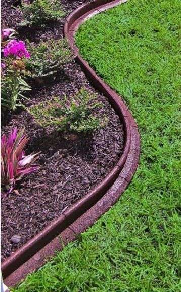 Vigoro EcoBorder 4 ft. Brown Rubber Landscape Edging (1-Pack)