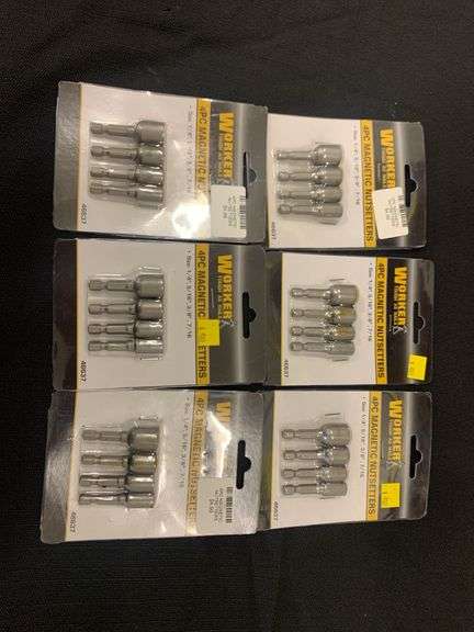 Worker Tough as Nails 4pc Magnetic NutSetters