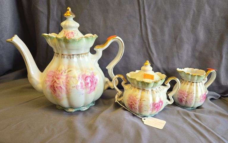 Nippon Teapot, Sugar and Creamer