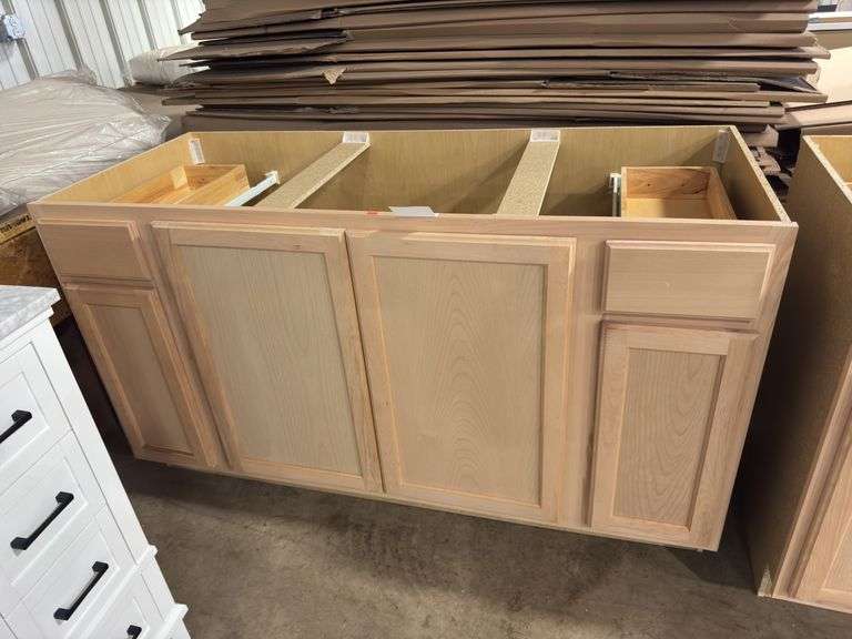 Unfinished base cabinet 60”x35”x24”