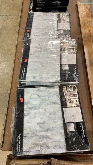 MSI Calacatta Marbella Peel and Stick 12 in. x 12 in. x 6 mm Honed ...