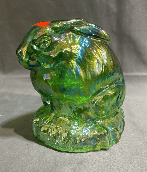 Unmarked Fenton Carnival Glass Rabbit 6