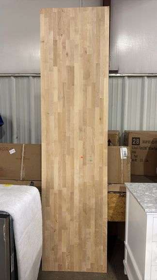 Butcher block countertop 25”x98”