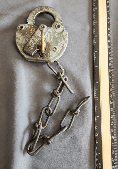 Vintage Adlake lock and key