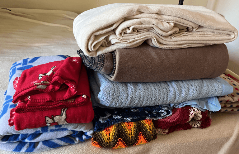 Afghan and fleece blanket assortment