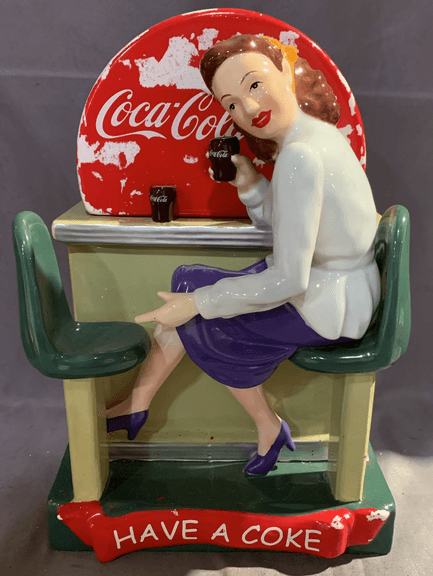 Coca-Cola Brand Cookie Jar 11.5"