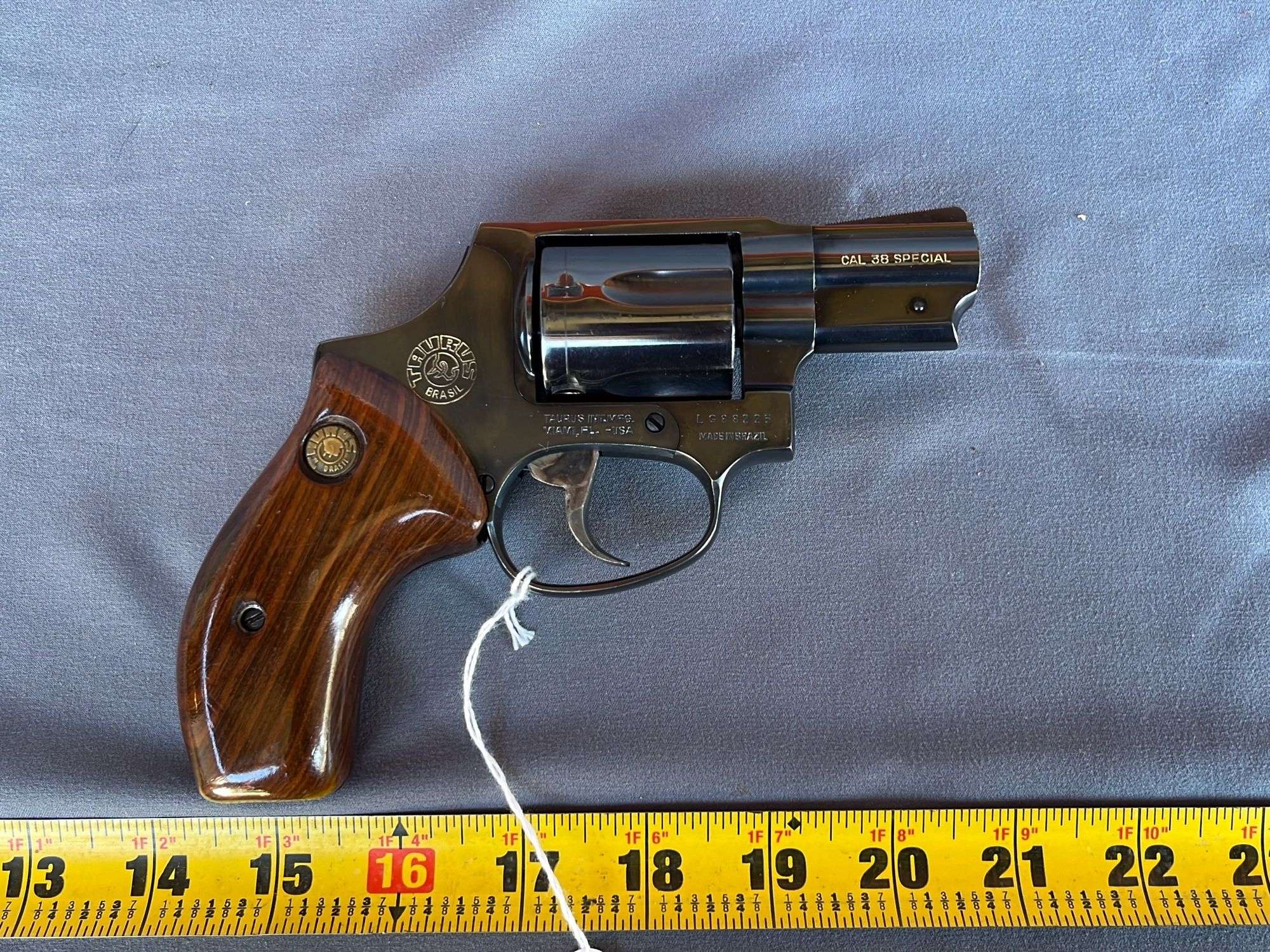 Taurus .38 special hammerless 5-round revolver, serial