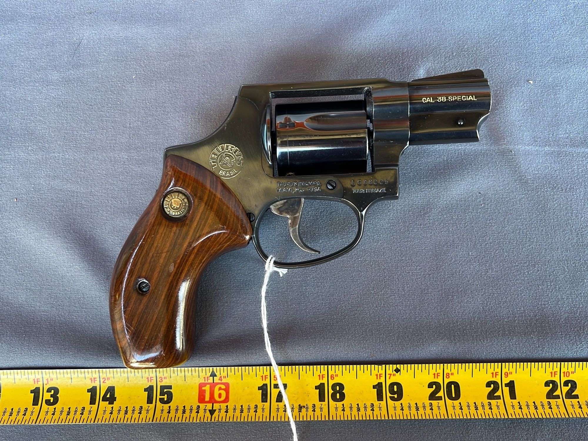 Taurus .38 special hammerless 5-round revolver, serial