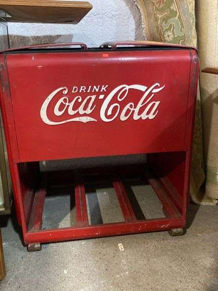 Drink Coca-Cola vintage ice box 36”Hx30”W