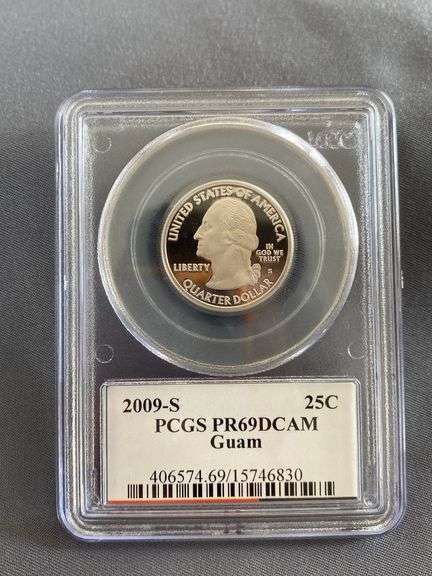 2009-S Washington Guam Quarter PCGS PR69DCAM