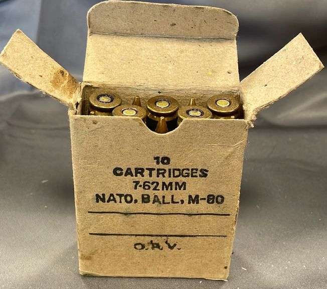 7.62mm Nato Ball M-80 Ammo - 10 Rounds - Metzger Property Services, LLC