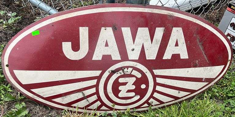 Jawa tin sign 31x15