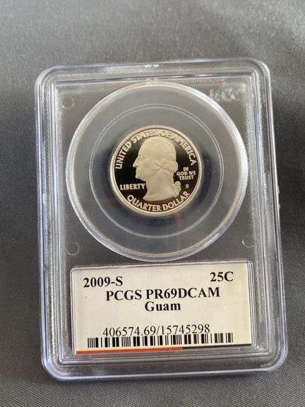 2009-S Washington Guam Quarter PCGS PR69DCAM