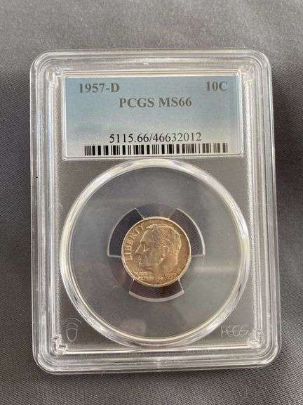 1957-D Roosevelt Dime PCGS MS66