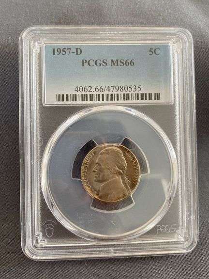 1957-D Jefferson Nickel PCGS MS66