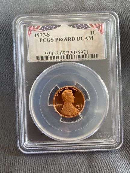 1977-S Lincoln Penny PCGS PR69RD DCAM