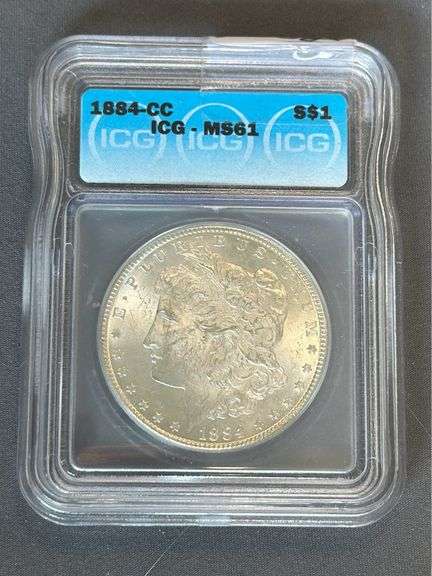 1884-CC Morgan Silver Dollar MS-61
