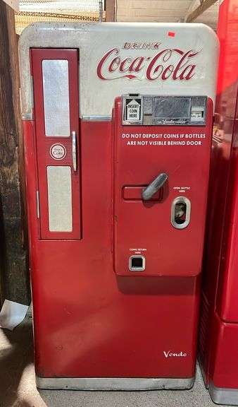 Drink Coca-Cola 1950s Bottle Vending Machine 24”x20”x53”