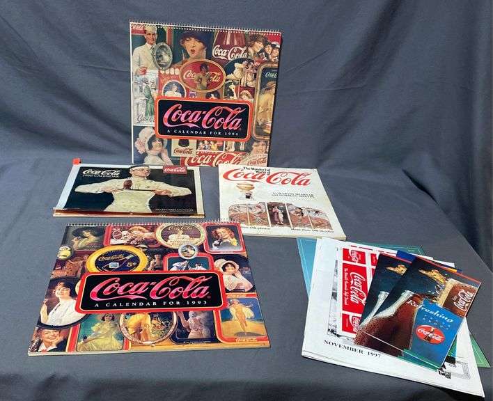 Drink CocaCola 1990 calendar, CocaCola 1994 calendar, CocaCola 1997