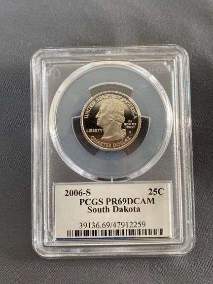 2006-S Washington Quarter PCGS PR69DCAM South Dakota