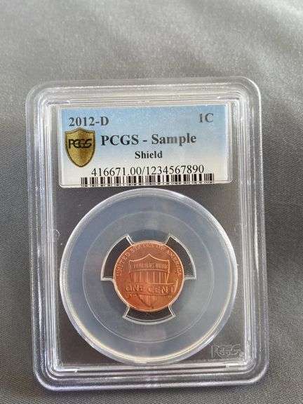 2012-D Lincoln Penny PCGS - Sample Shield