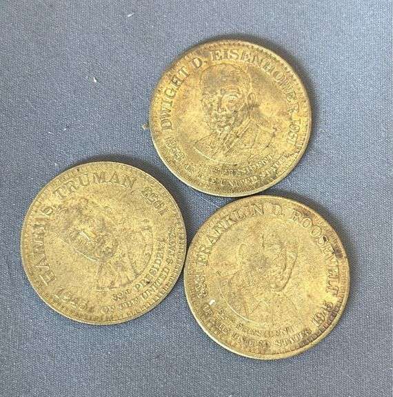 3-Presidential Commemorative Tokens