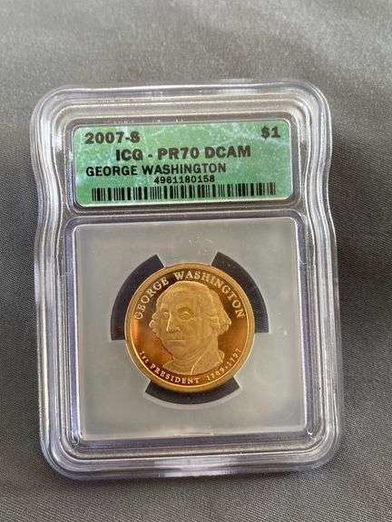 2007-S George Washington Presidential Dollar ICG - PR70 DCAM