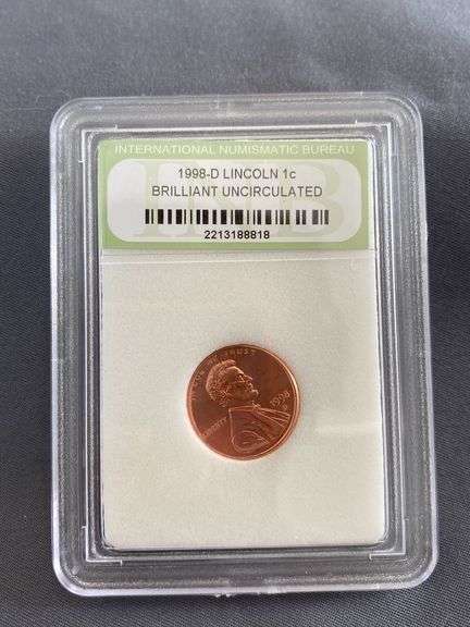 1998-D Lincoln Penny brilliant uncirculated