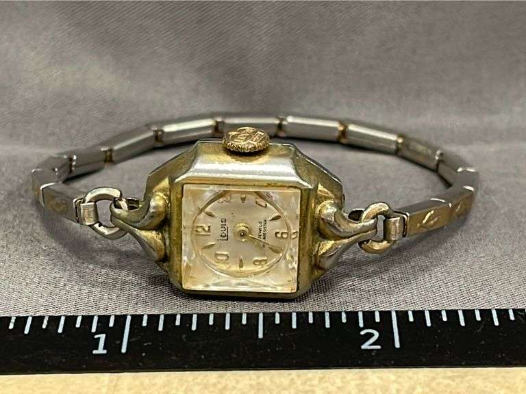 Louis 17 Jewel Swiss Watch with Stainless Band