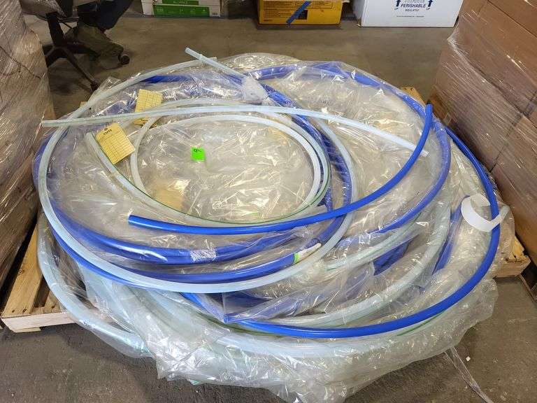 Skid Lot Of Various Lengths Of Parker 7/8" ID 1" OD Pex Or Water Hose