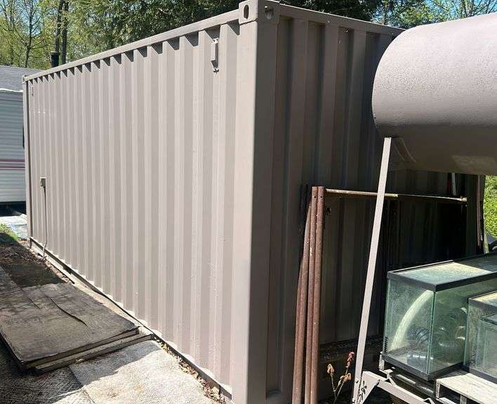 Steel Shipping Crate 1,173 CU. FT. 8’x8’5.5”x20’2” (Contents not included)