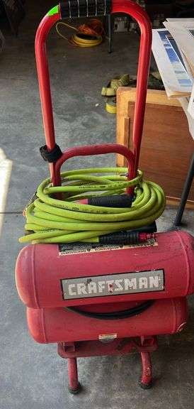 Craftsman Air Compressor, 1hp, 4gal with hose