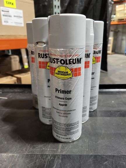 6 Pack RUST-OLEUM Rust Preventative Spray Primer: Exterior/Interior ...