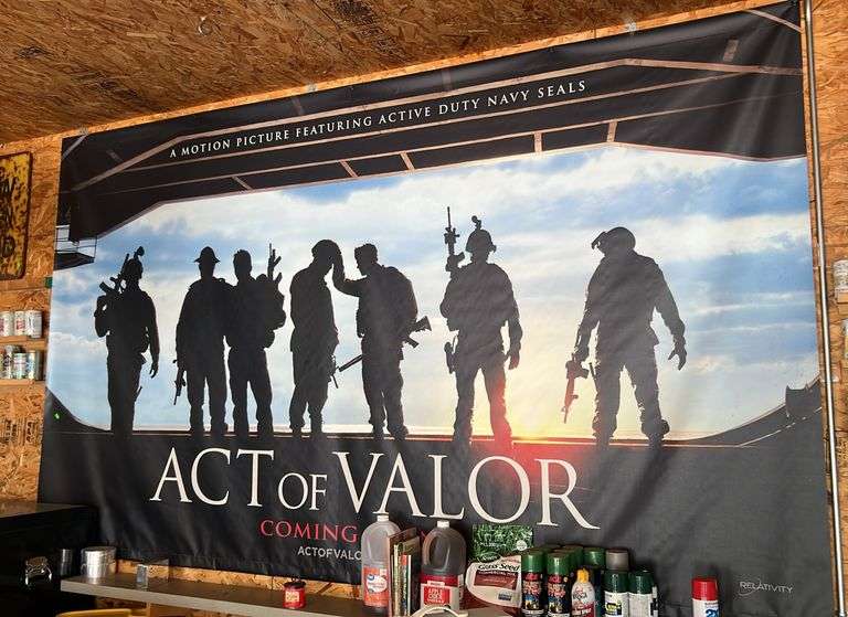 Act of Valor Movie Advertising Banner 6’x10’