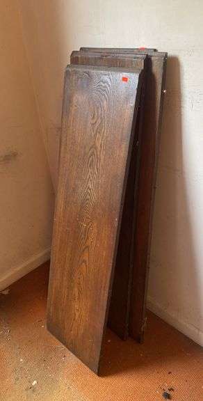 4 - Wood table leaves 12.75”x 44.5”