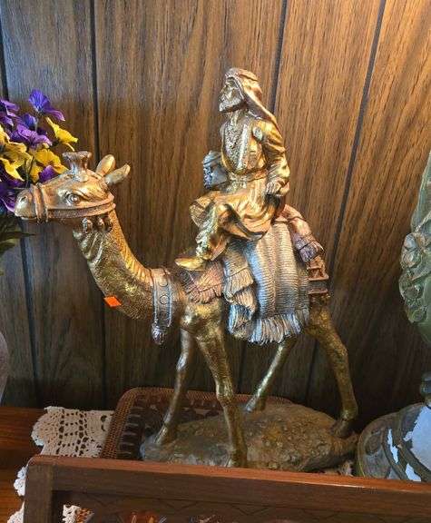Painted Camel Decor 16”