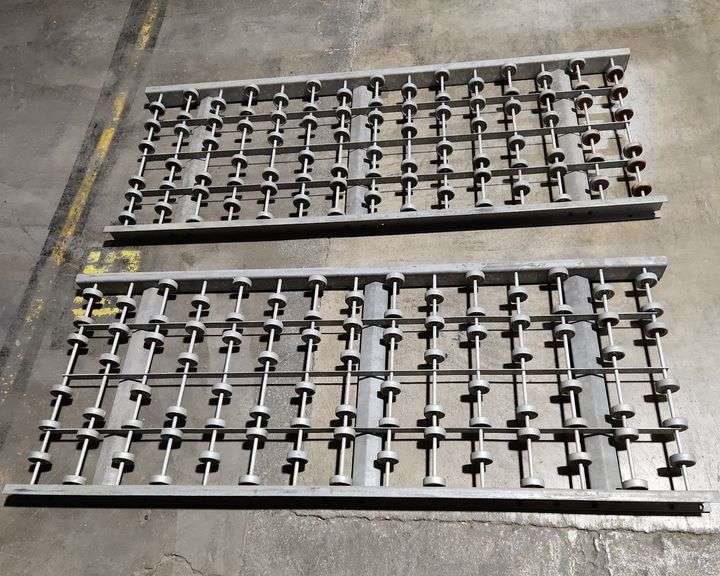 2: 60" X 24" Hytrol Skate Roller Rack Sections