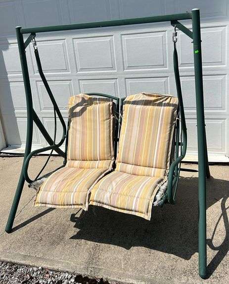Patio Swing with metal frame 48”x58”x 66”