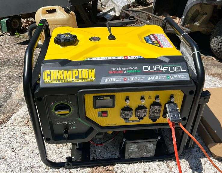 Champion Dual Fuel 439 cc Generator runs on Gasoline or Propane