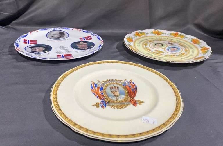 3 - Collector decorative plates 8”, 8.5” - Metzger Property Services, LLC