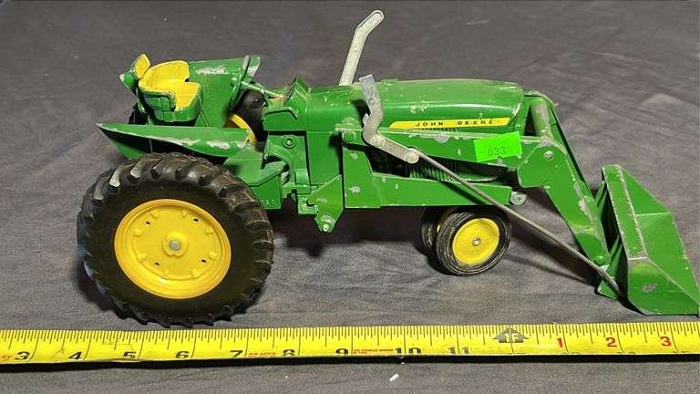 John Deere Die-cast Tractor with Front Loader 12.25” - Metzger Property ...