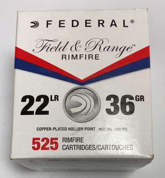 Federal Field & Range Rimfire .22 LR Ammo - 525 rounds - Metzger ...