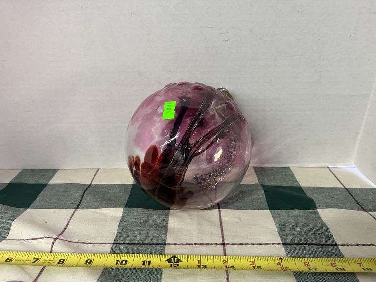 Art glass hanging ball