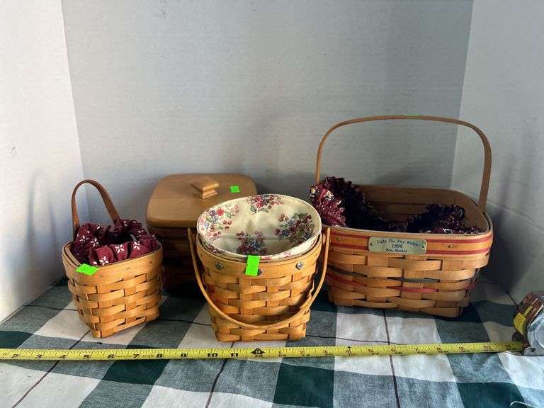 4 Longaberger baskets