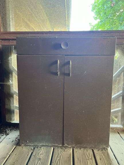 Metal Cabinet with Contents 26.25”x32.5”x12.25”